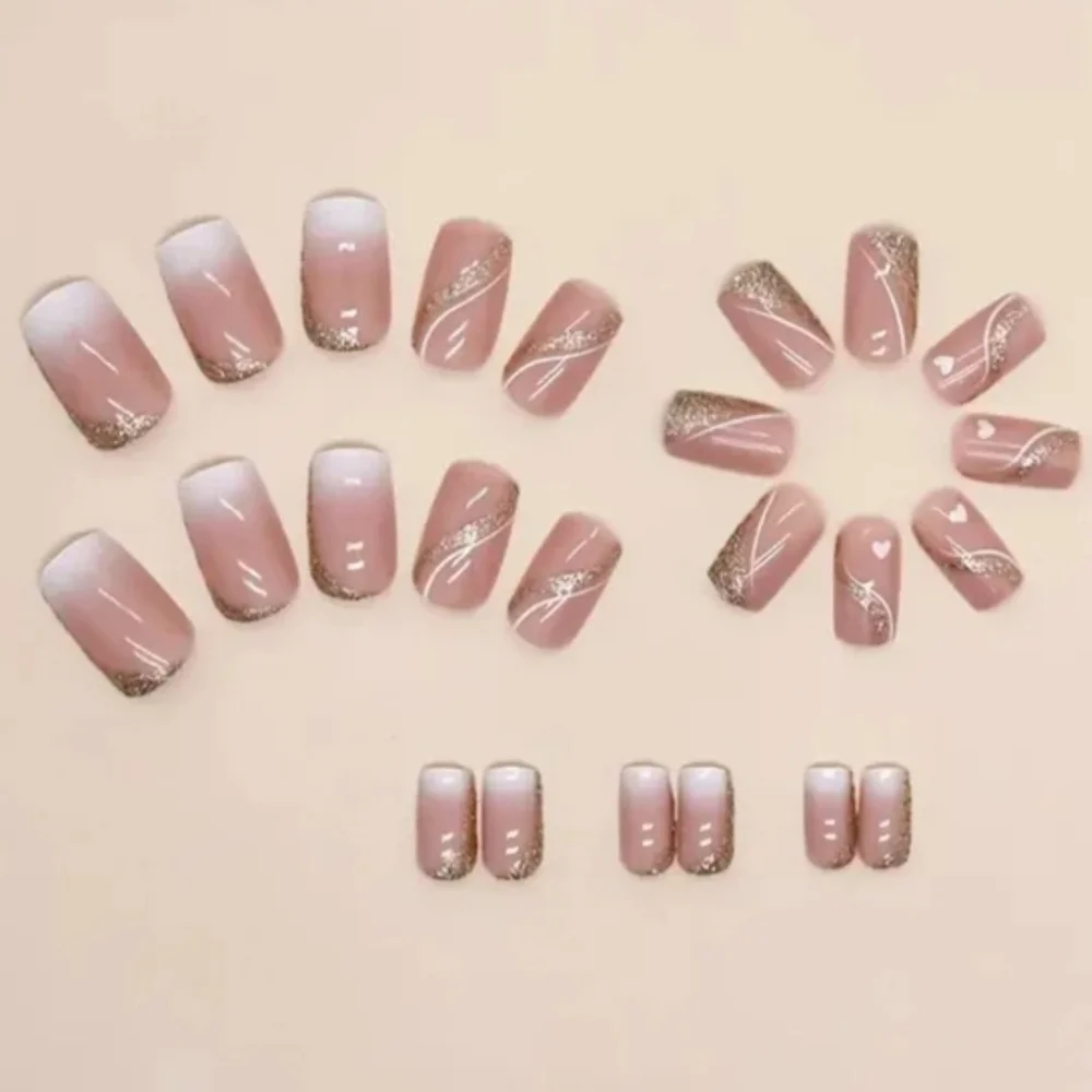 24 Pieces Fake Press On Nails